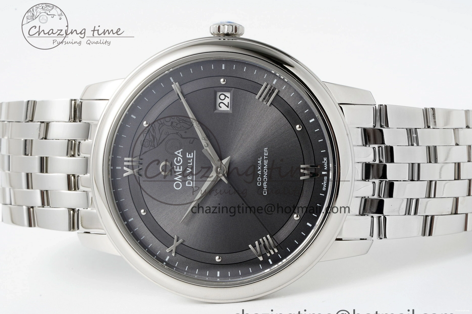 0101 Bold De Ville SS TWF 1:1 Best Edition Gray Dial on SS Bracelet MIYOTA 7840